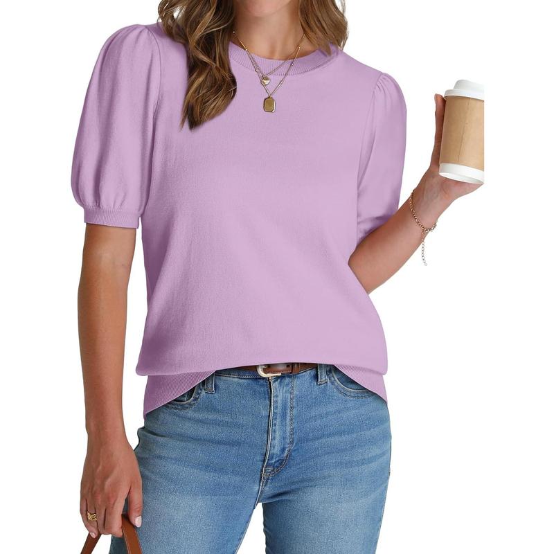 2025 Summer Puff Short Sleeve Tops