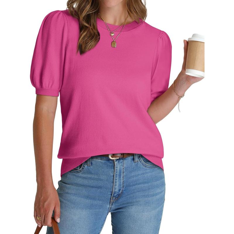 2025 Summer Puff Short Sleeve Tops
