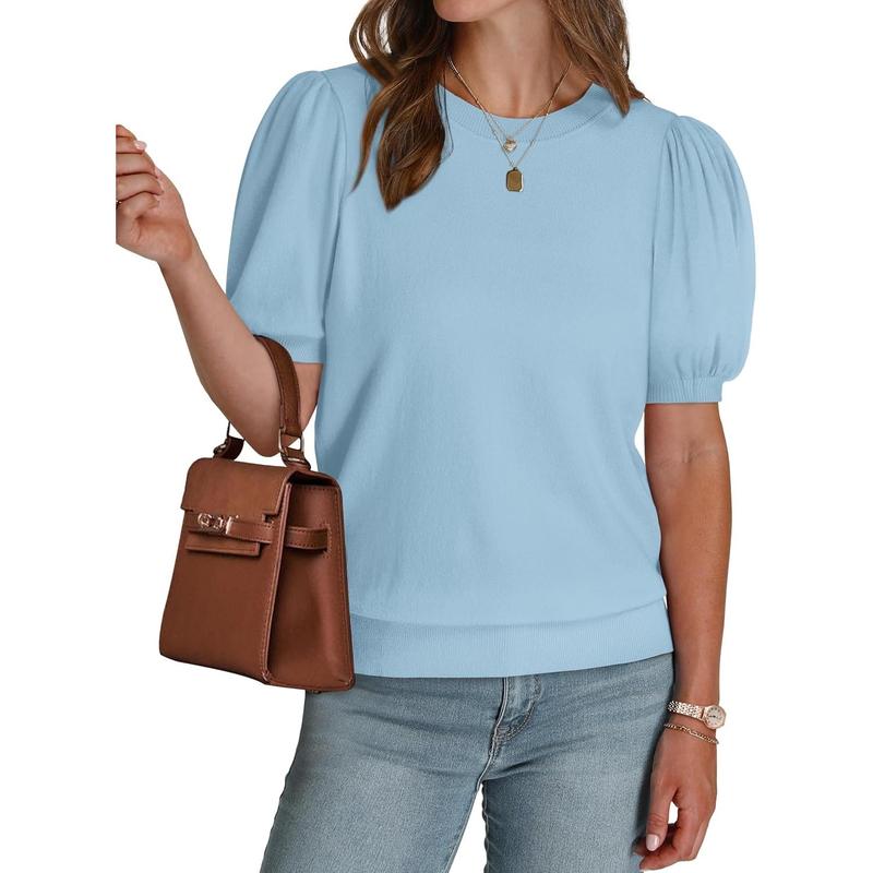 2025 Summer Puff Short Sleeve Tops