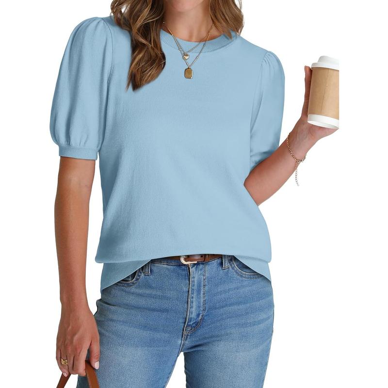 2025 Summer Puff Short Sleeve Tops