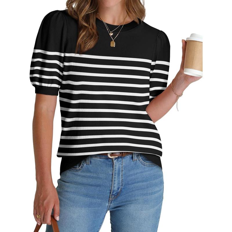2025 Summer Puff Short Sleeve Tops