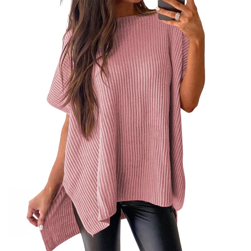 Oversize Drop-shoulder Knit Tops