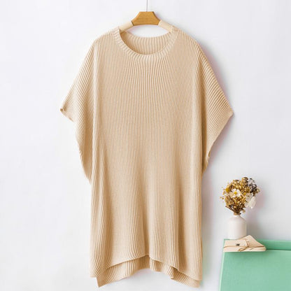 Oversize Drop-shoulder Knit Tops