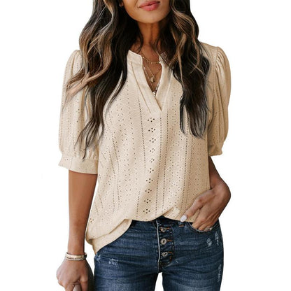 Summer Cute Lace Casual Blouses