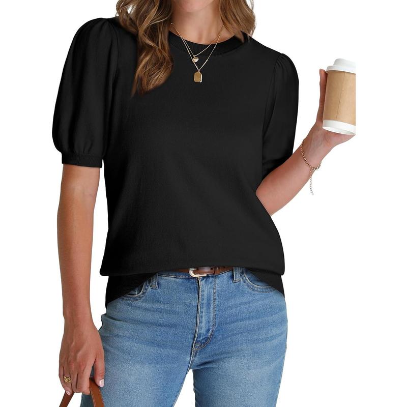 2025 Summer Puff Short Sleeve Tops